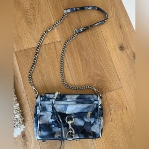 Rebecca minkoff blue floral crossbody bag